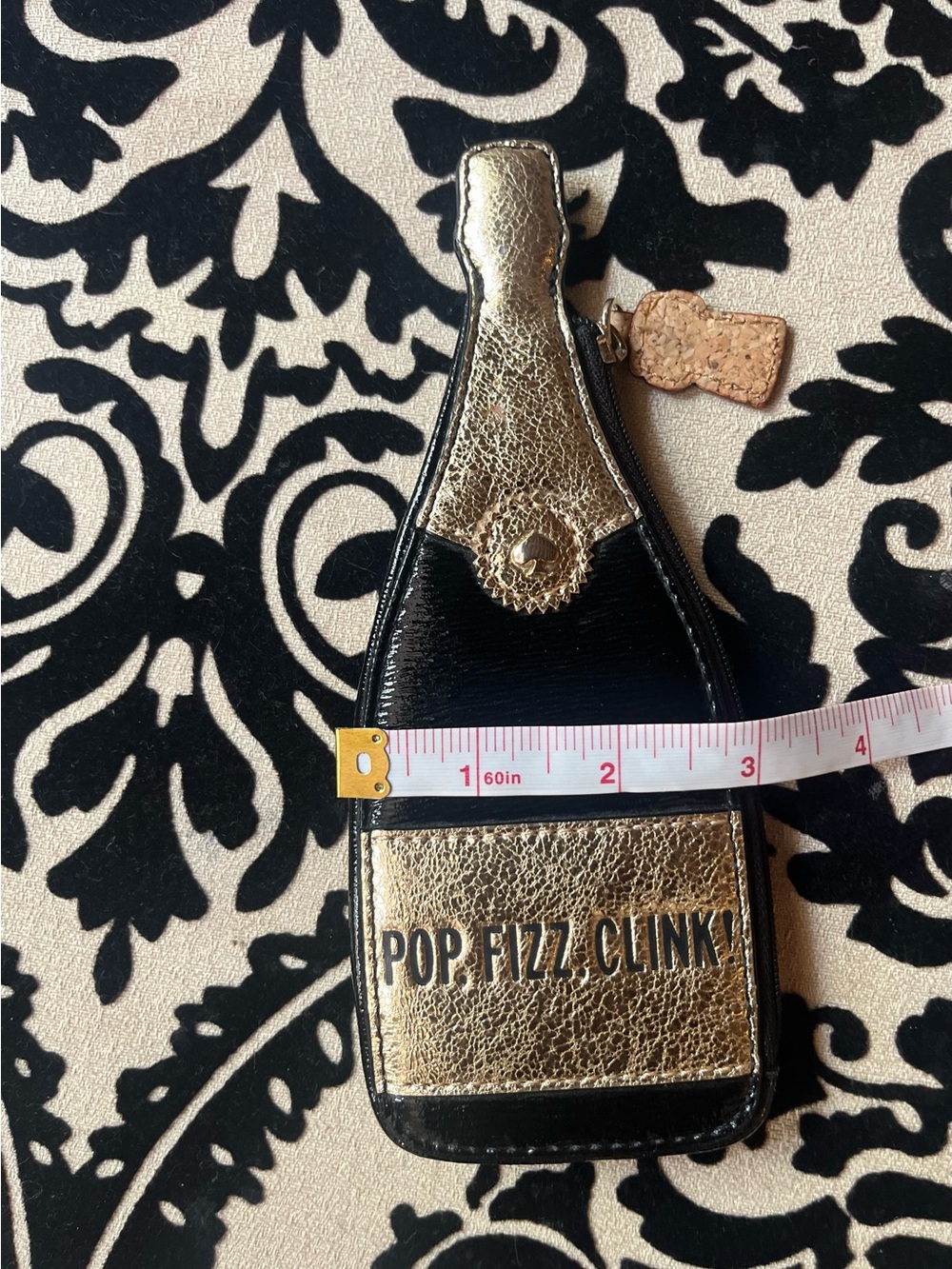 GUC! Kate Spade Leather Champagne Bottle Coin/Trinket Purse - Picture 4 of 7